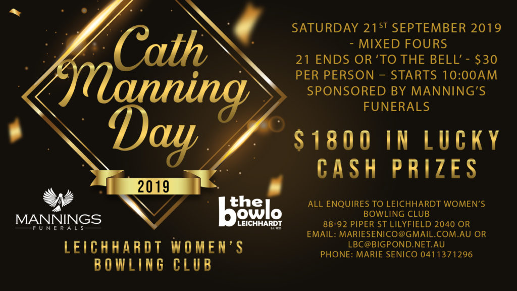 Cath Manning Day -Leichhardt Bowling