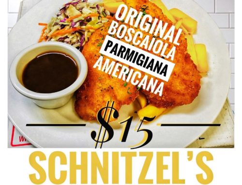 $15 Schnitzel’s on Thursdays